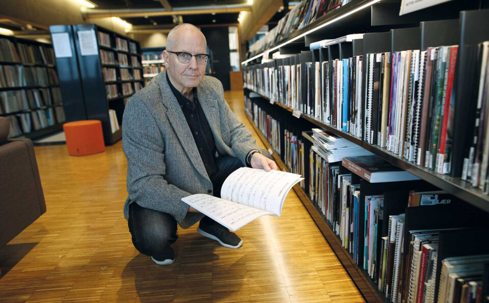 Jazzpianist Torbjørn Knaus med «Jazz piano solos» serien som han har benyttet mye.