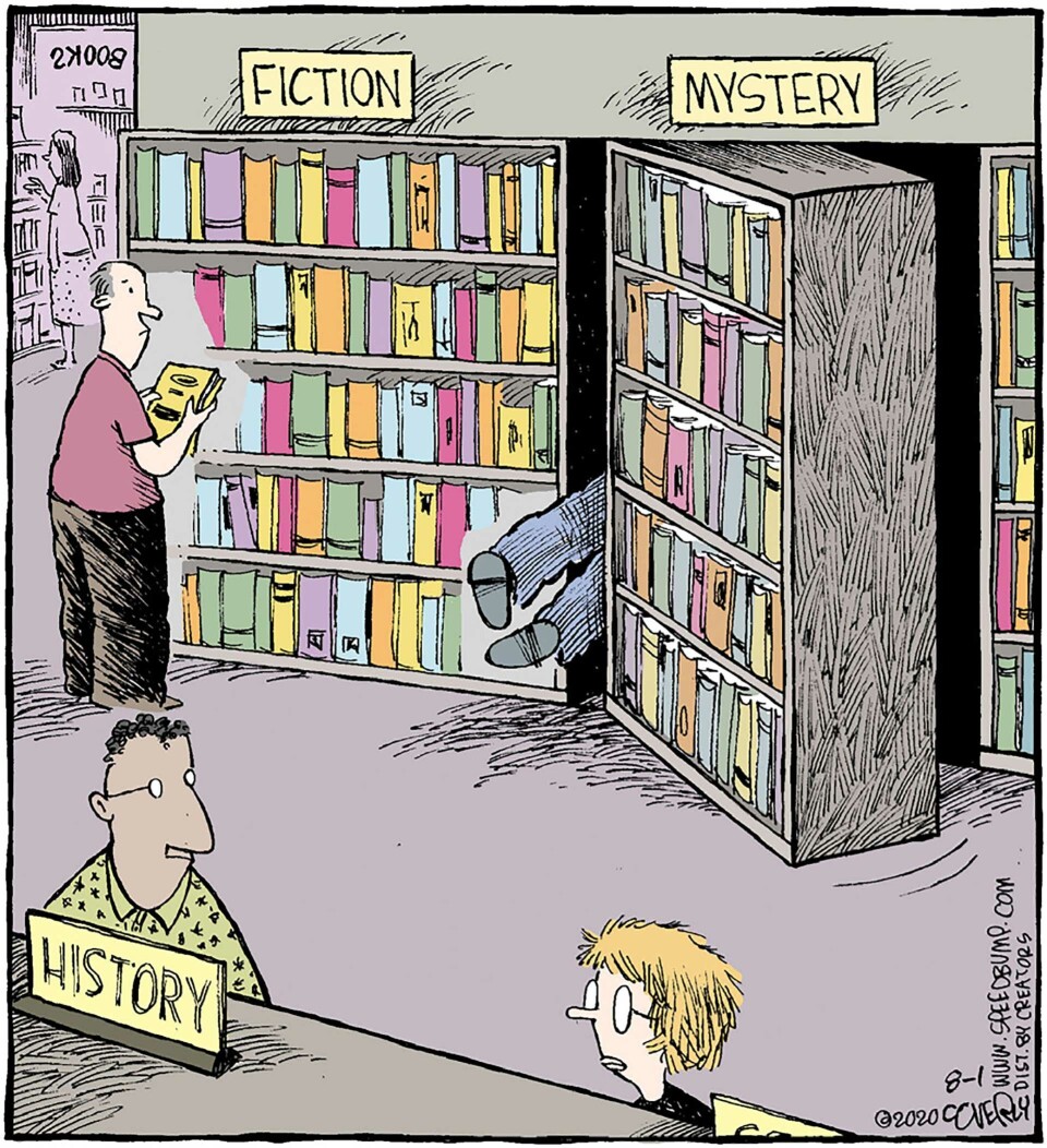 Speed Bump trykt med løyve frå Dave Coverly.