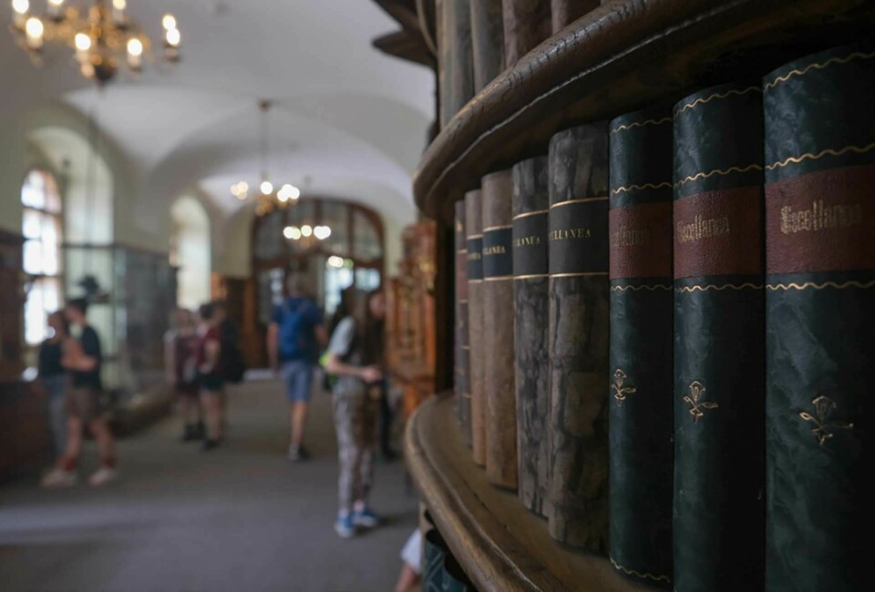 Klosterkomplekset Strahov ble grunnlagt i 1143, og biblioteksamlingen inneholder rundt 260 000 verker.