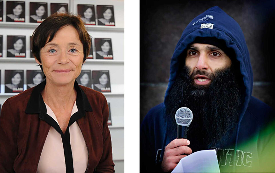Oppgaven: Fra Hege Storhaug (t.v.) til Arfan Bhatti – oppgaven til biblioteket er å bidra til å integrere alle i det flerkulturelle samfunnet. Løser vi ikke den, kan det lede til gettoisering og fragmentering, skrive Audunson. Foto av Storhaug: Wikimedia / Cezary Piwowarski (Eget verk, CC BY-SA 4.0). Arfan Bhatti: Mattis Sandblad