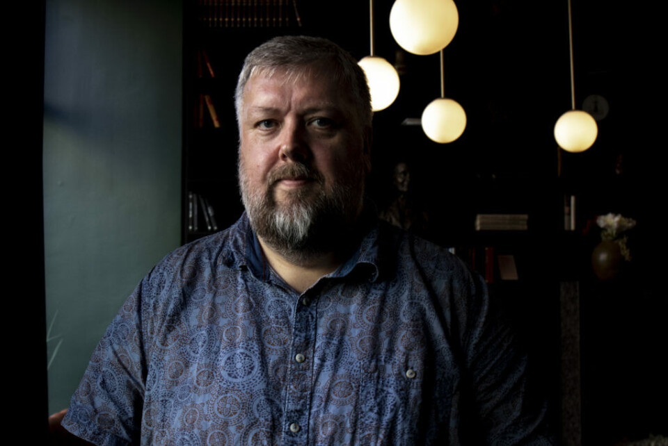 SKUFFA: Leiar i Norsk Bibliotekforening, Vidar Lund. Foto: Hedvig Idås