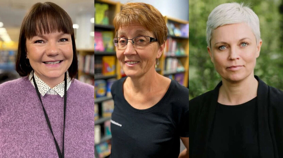 Eirunn Eriksen Gauslaa og Anne Kristi Gisholt Jønland i Askerbibliotekene kan se fram til å ta imot prisen Årets Bok til alle-bibliotek av leder Monica Helvig i Leser søker bok den 3. februar.