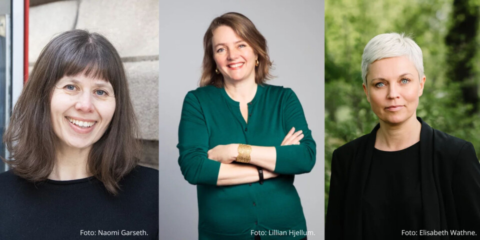 STUSSELIG: Det sier de daglige lederne i hver sine forening, Vibeke Røgler i Foreningen !les, Ingvild Christine Herz i Norsk Forfattersentrum og Monica Helvig i Leser søker bok om lesesatsingen i forslaget til statsbudsjett for neste år.