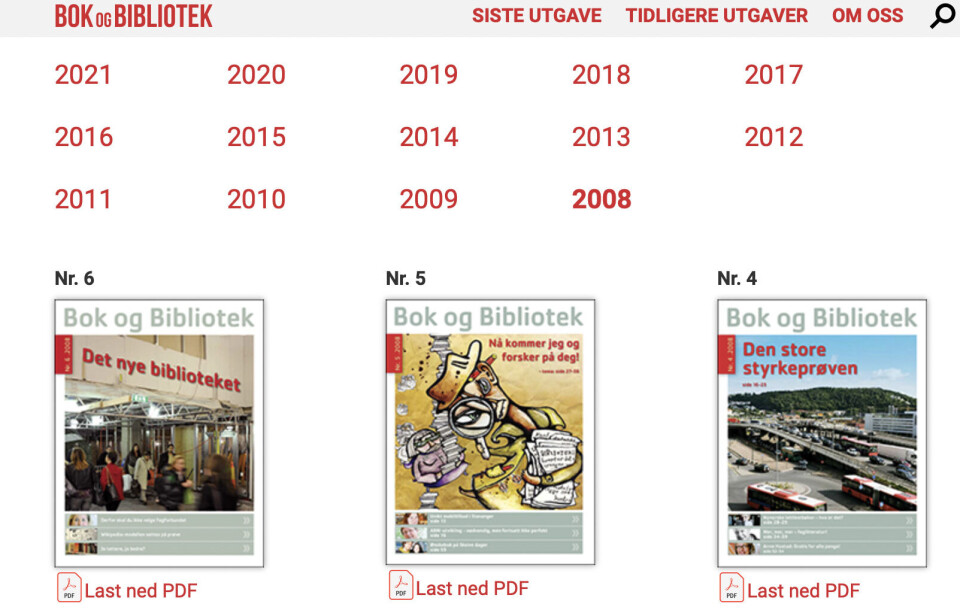 Arkivet er tilbake!