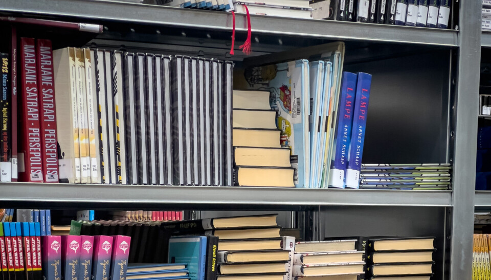 Bildet er fra Skoletjenesten til Deichman bibliotek som administreres av Biblioteksentralen på Alna. Osloskolen har mulighet til å bestille klassesett herfra, skriver Marie Alming. Men for de fleste skolebibliotek i landet er en slik ordningS bare en fjern drøm.