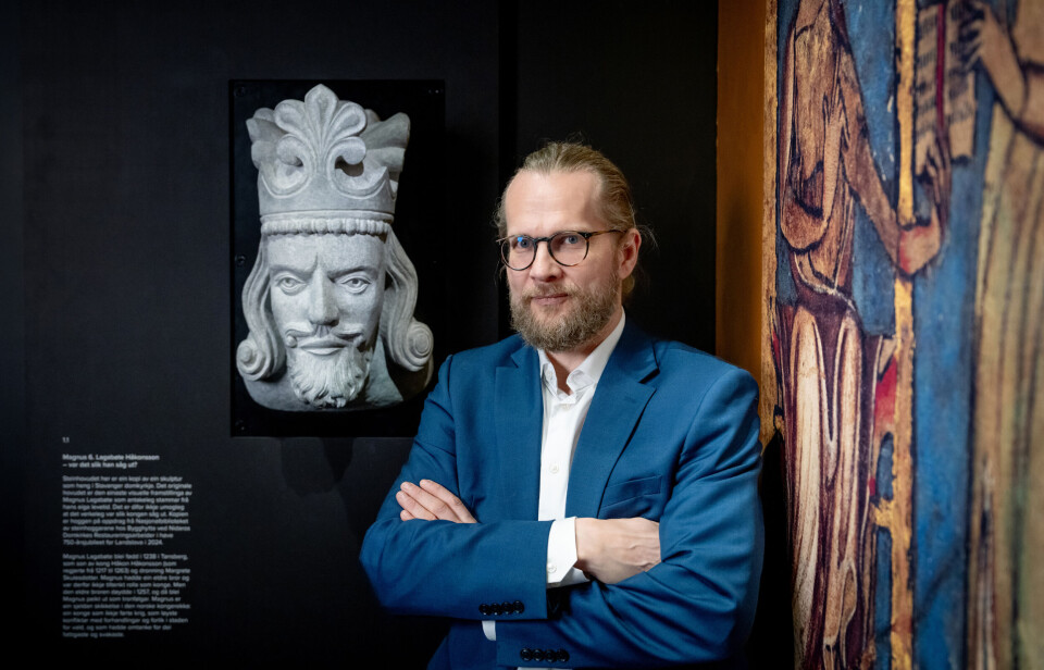 På norsk jord: Helt siden han startet i stillingen for ti år siden har nasjonalbibliotekar Aslak Sira Myhre jobbet med å få Magnus Lagabøtes landslov tilbake til Norge.