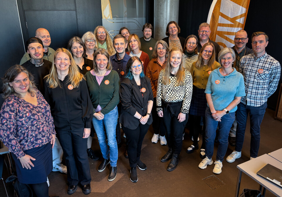 Velkomne til Drammen: Tilsette ved universitets- og høgskolebiblioteka ved Høgskolen i Østfold, Norges miljø- og biovitenskapelige universitet, Universitetet i Sørøst-Norge og Fylkesbiblioteket i Akershus, Buskerud og Østfold samla for å planlegga Virak-2025.