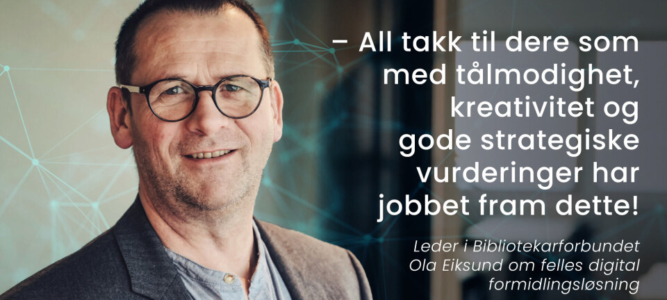 Gladnyhet: Felles digital formidlingsløsning i folkebibliotekene