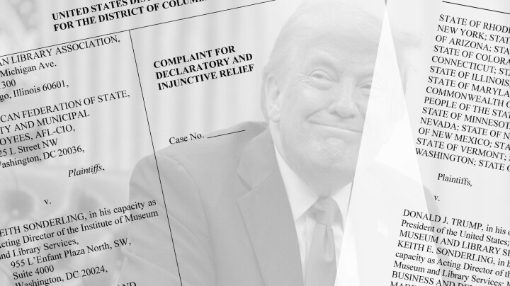 Søksmål: Ei rekke statar og organisasjonar går rettens veg for å gjera om på Donald Trump sine presidentordrar.