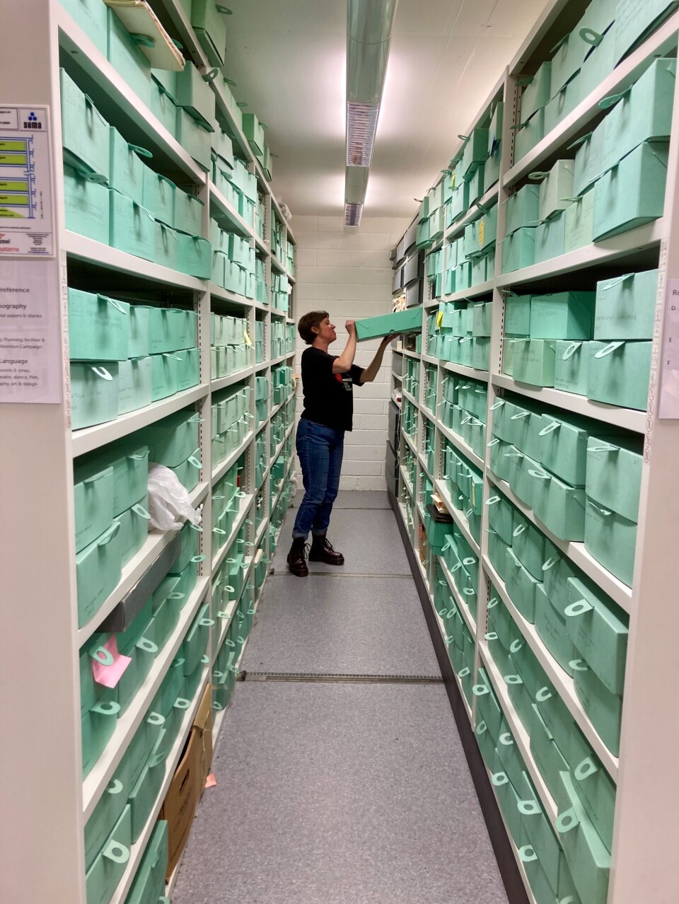 Nasjonal betydning: – Arkivet hos GWL regnes som en samling av nasjonal verdi. Her huses blant annet arkivene til den legendariske jordmoren Mary Cronk og organisasjonen «Radical Midwives», forteller Jenny Noble.