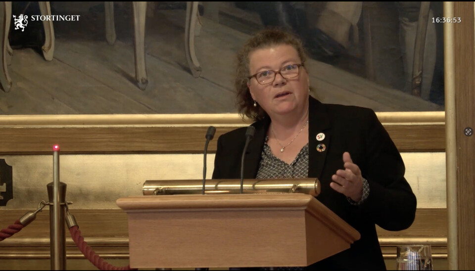 Ambisiøst: – Vi treng ein bibliotekplan med ambisjonar. Vi treng ei satsing på bemanning både i skule- og folkebibliotek, for det er ikkje sånn at bøkene hoppar ut av hyllene og inn i dei riktige hendene av seg sjølve, sa forslagsstillar Kathy Lie frå SV frå Stortinget sin talarstol 27. mai i år.