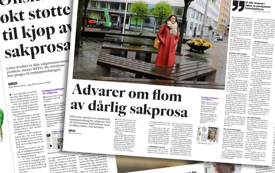 For mange bøker? Er kulturfond gått ut på dato? Grethe Fatima Sayéd etterlyser ommøblering i bokheimen.