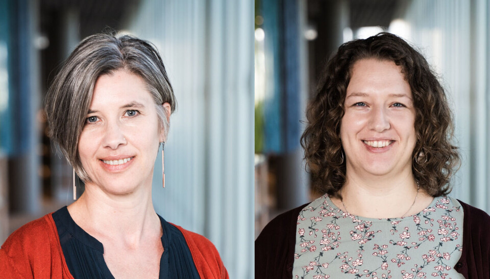 Karianne A. Aam og Tina Halkinrud i Norsk bibliotekforening.