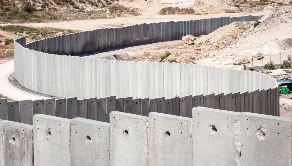 Muren mellom Gaza og Israel.