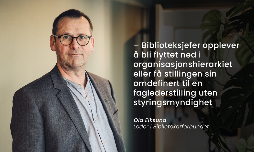 En pågående nedgradering av biblioteksjefene